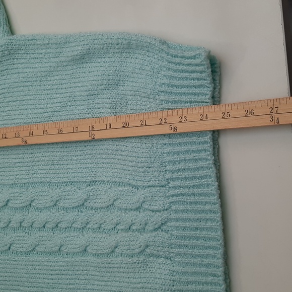 Vintage Sterling Harris Mint Green Sweater - Size L - Picture 8 of 9